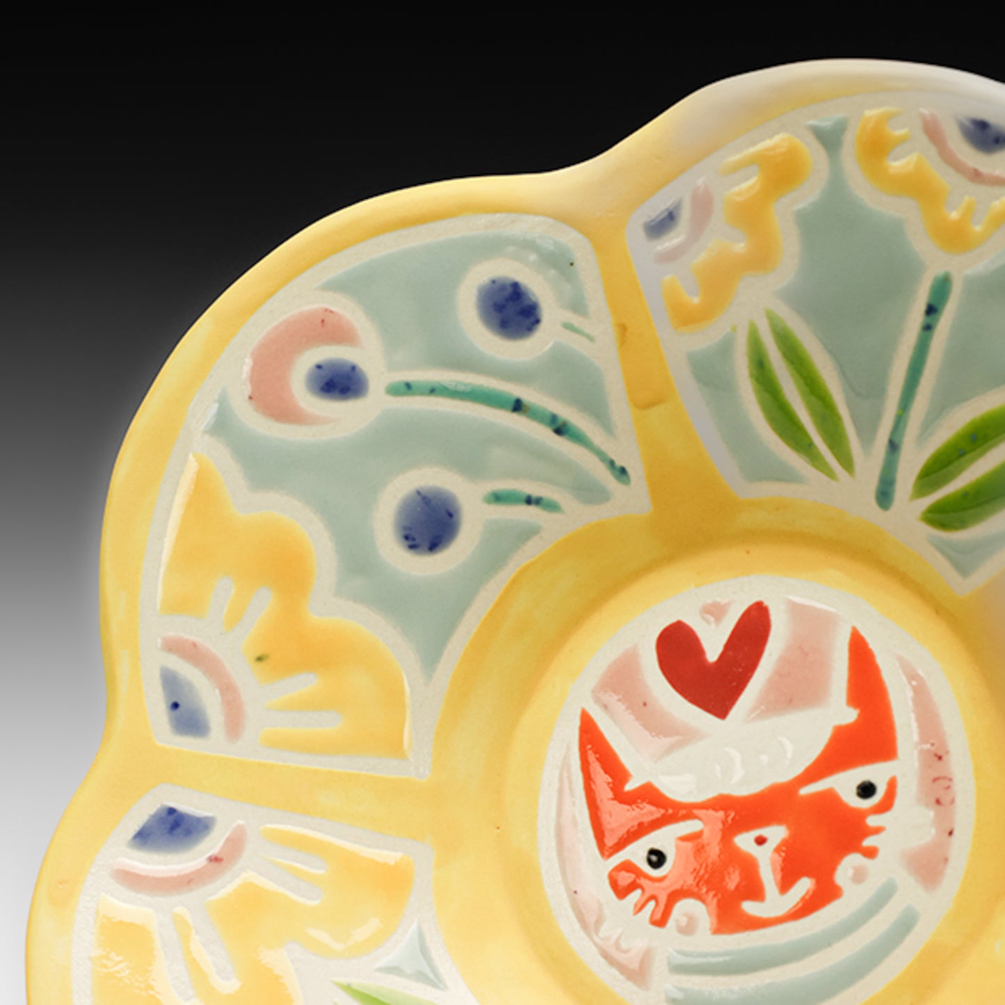Cat Stencil Bowl
