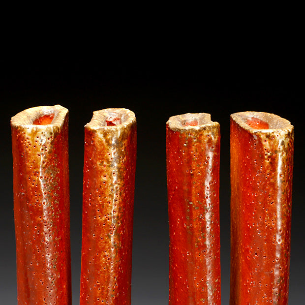 Four Necked Oval Vase