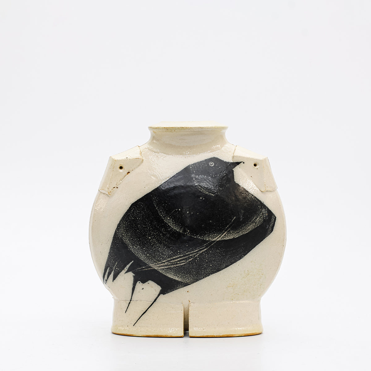 Flattened Vase with Shoulder