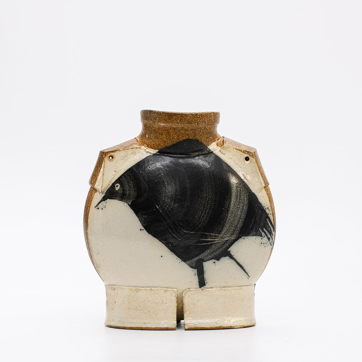 Flattened Vase with Shoulder