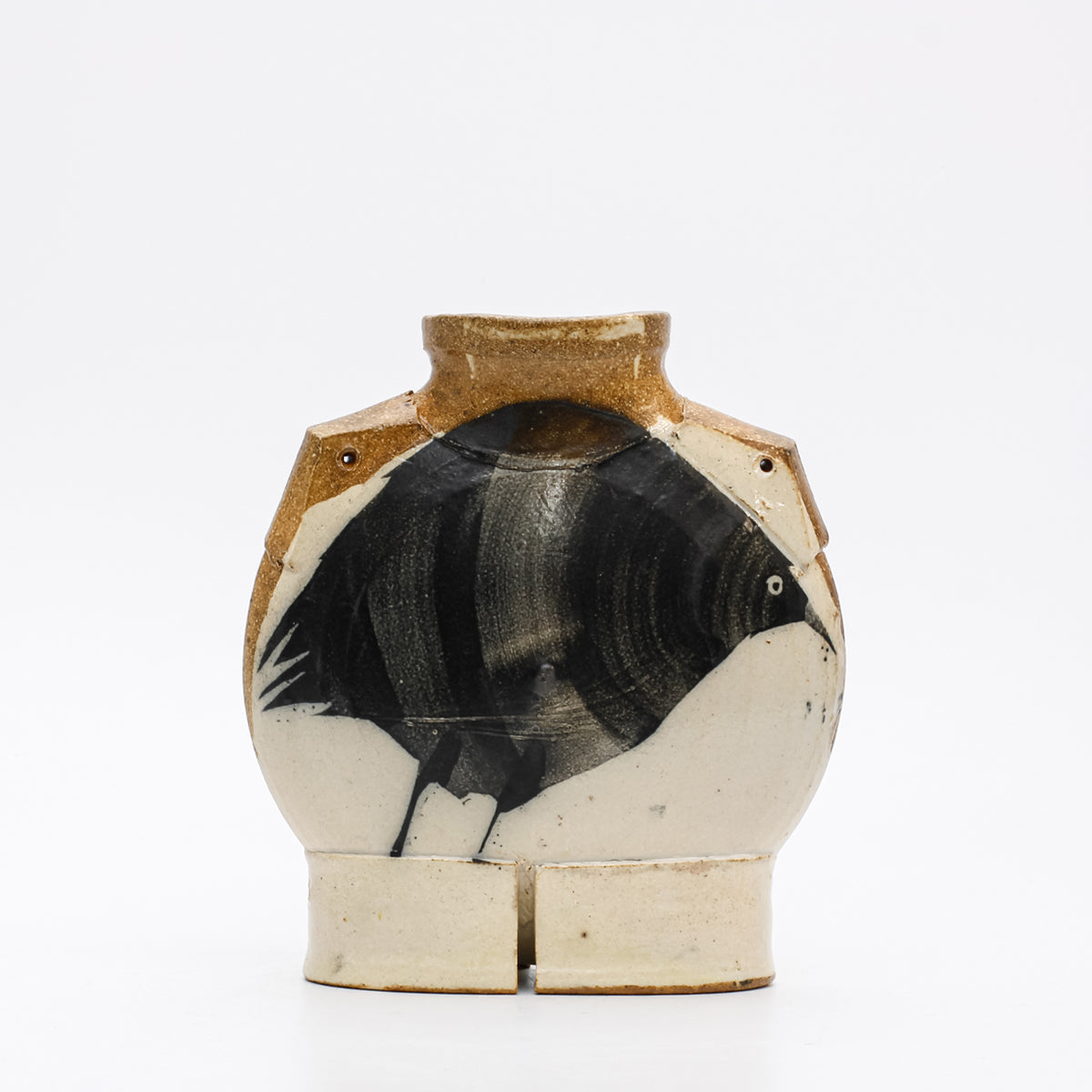 Flattened Vase with Shoulder