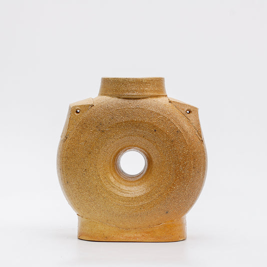 Flattened Vase with Shoulder Nubs