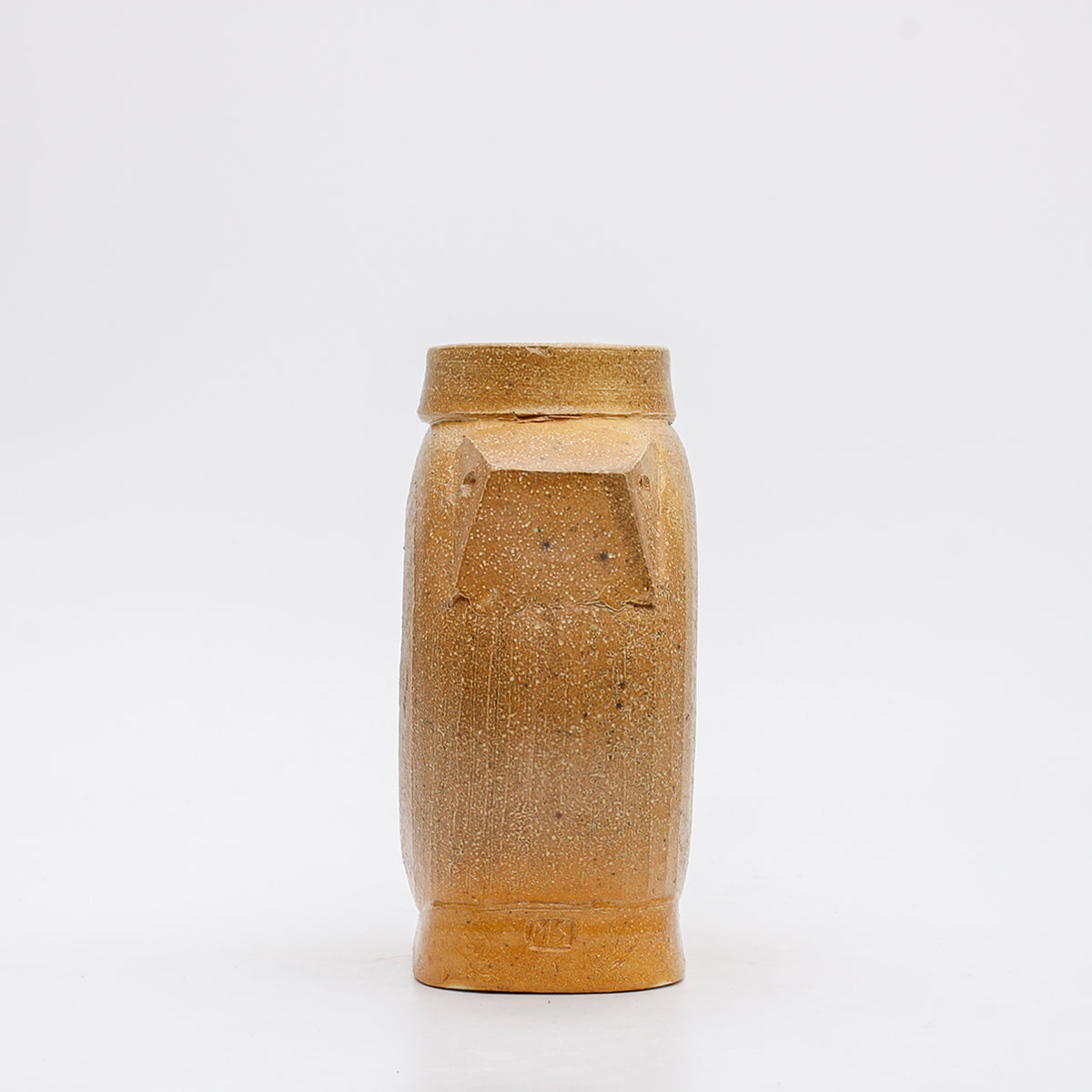 Flattened Vase with Shoulder Nubs