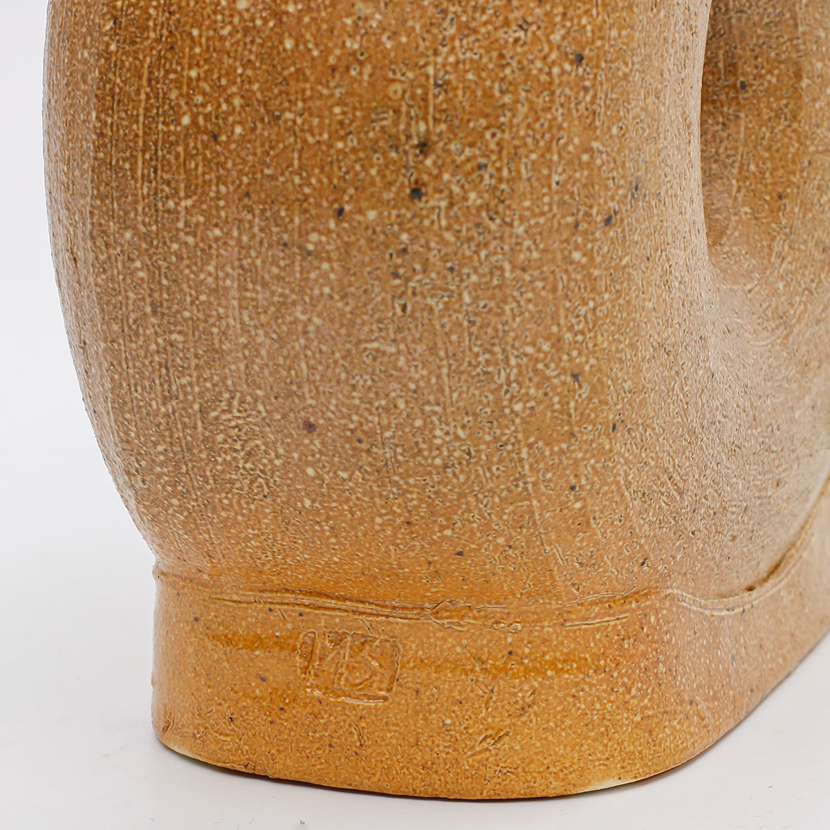 Flattened Vase with Shoulder Nubs