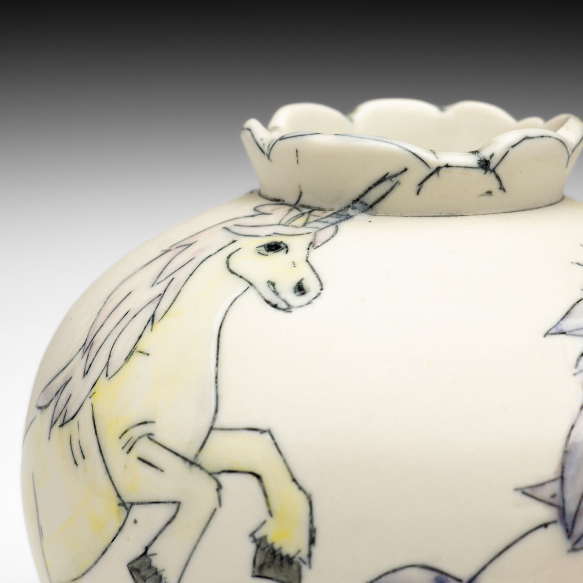 Unicorn Vase