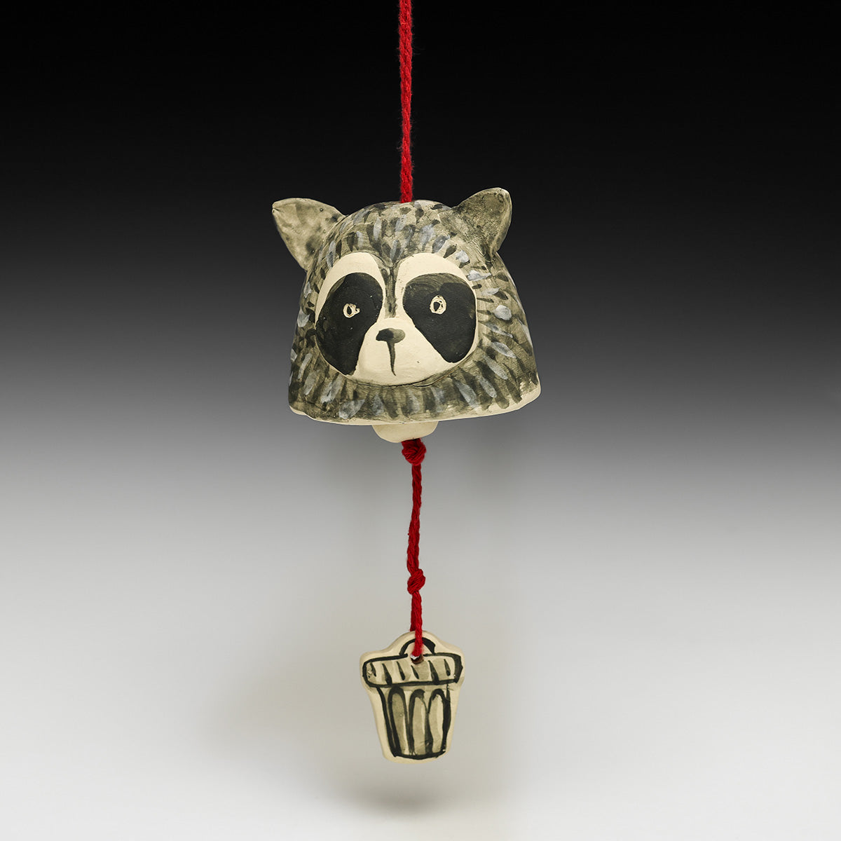 Raccoon Bell Ornament