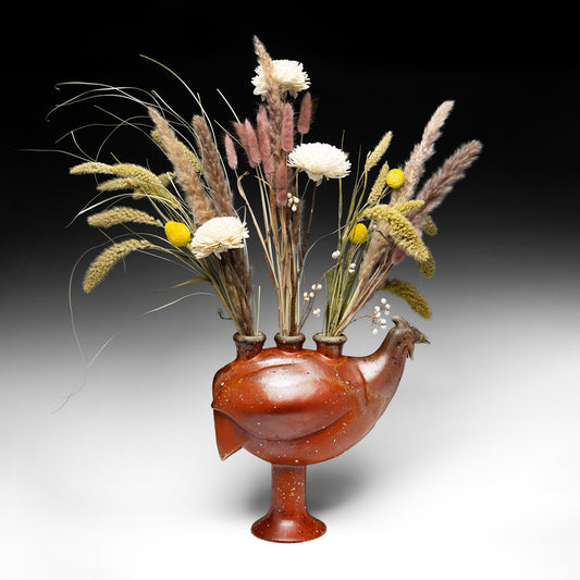 Guinea Hen Vase